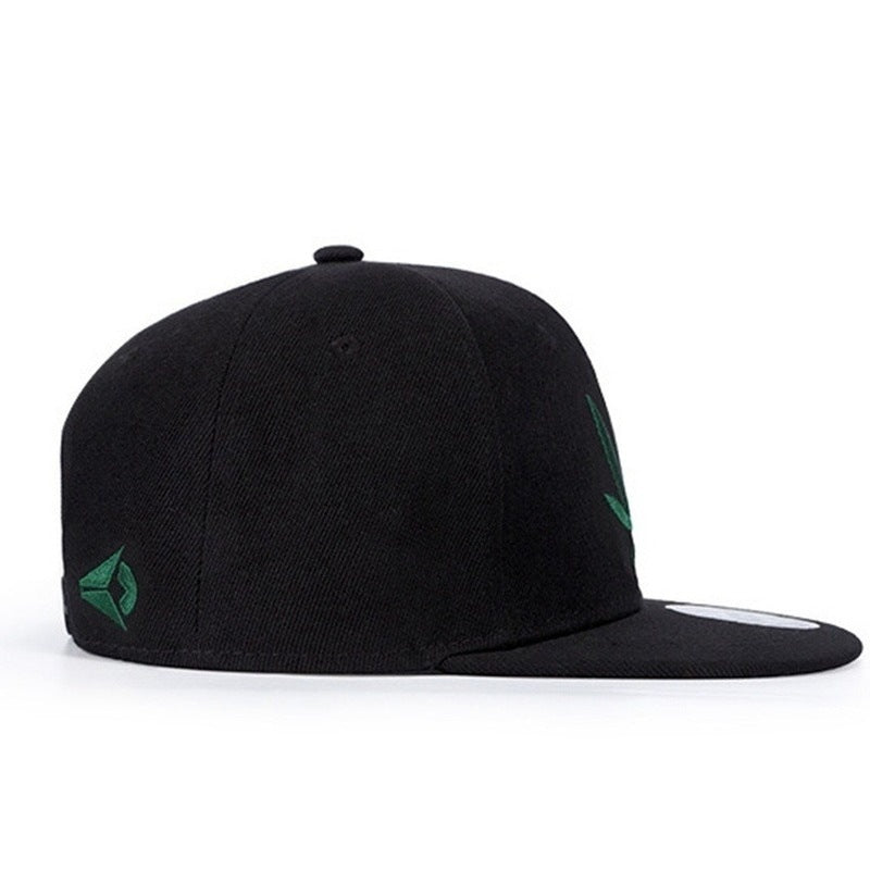 Leaf Embroidery Cotton Hip-hop Men's And Women's Trend Street All-match Hat