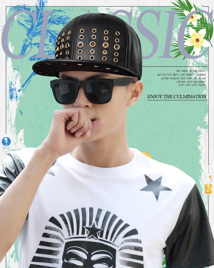 Round Hole Metal Rivet Hip Hop Baseball Cap
