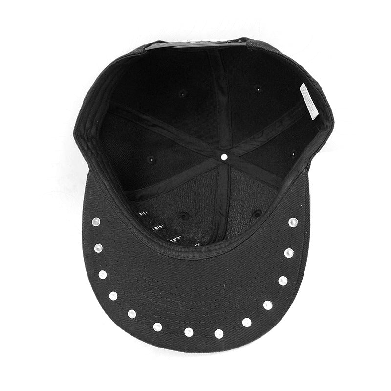 Round Hole Metal Rivet Hip Hop Baseball Cap