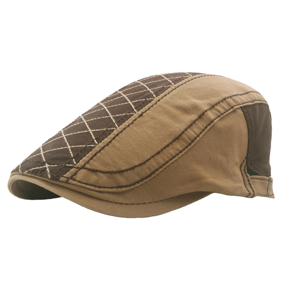 Plus Size Adjustable Color Matching Men's Newsboy Beret