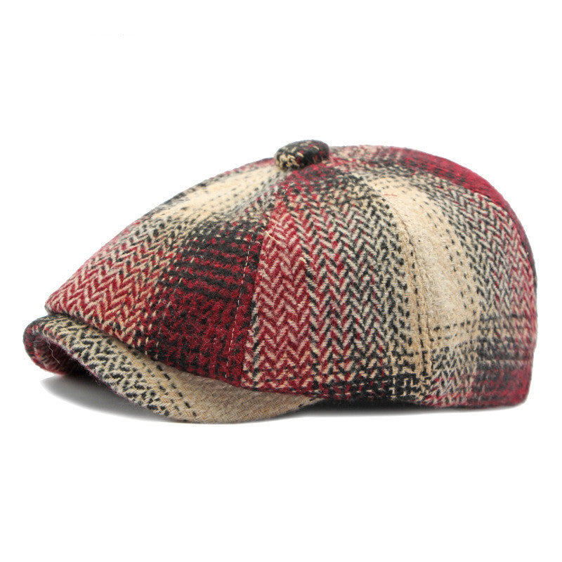 Women's Fashion Retro Plaid Beret