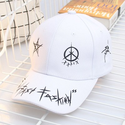 Custom Graffiti Snapback Baseball Caps Black And White Patchwork Men Women Hip Hop Fashion Casual Hat
