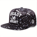 Flat Brim Camouflage Street Embroidery Letters Hip Hop Hat