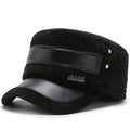 Fleece-lined Earflaps Mink-like Flat-top Cap Leisure Cold-proof Thermal Cotton Hat
