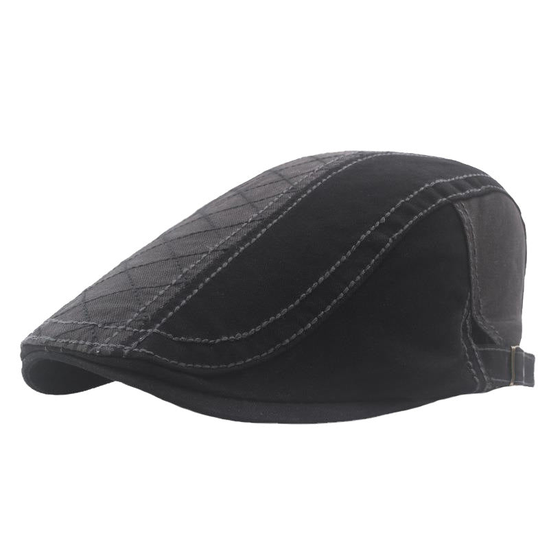 Plus Size Adjustable Color Matching Men's Newsboy Beret