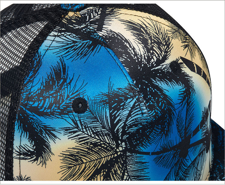 Trendy HD Digital Printing Coconut Hip Hop Hat