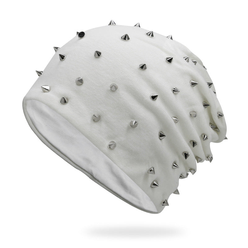 Solid Color Autumn And Winter Rivet Sewing Tam-o '-shanter