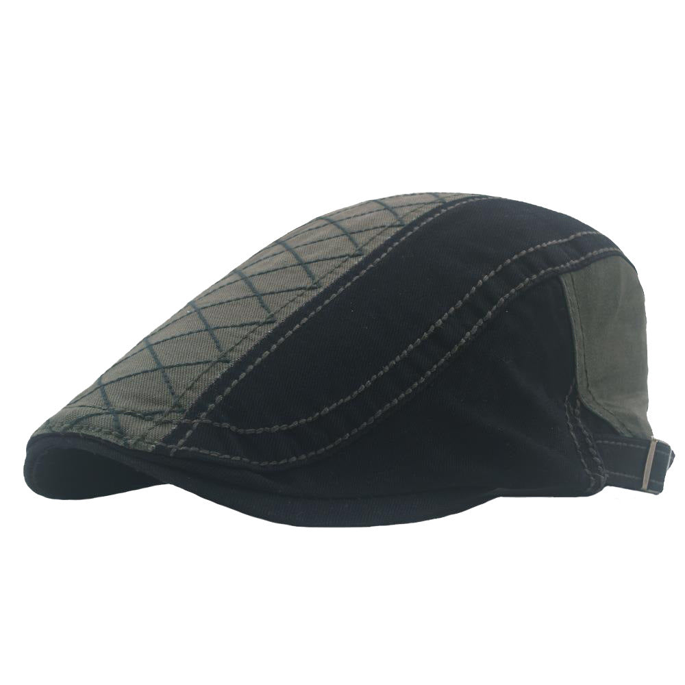 Plus Size Adjustable Color Matching Men's Newsboy Beret
