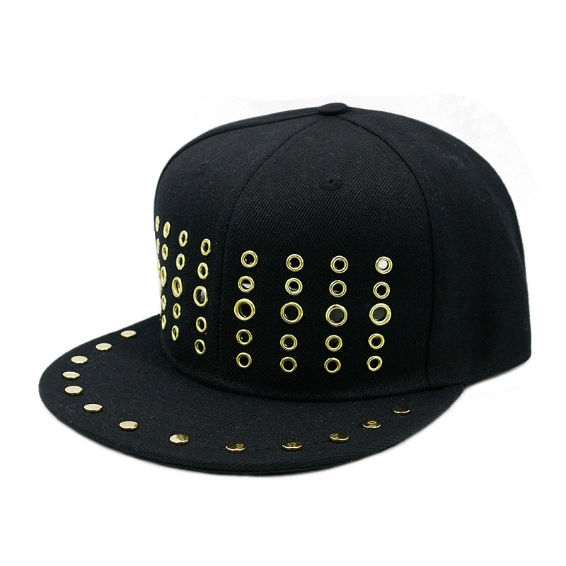 Round Hole Metal Rivet Hip Hop Baseball Cap