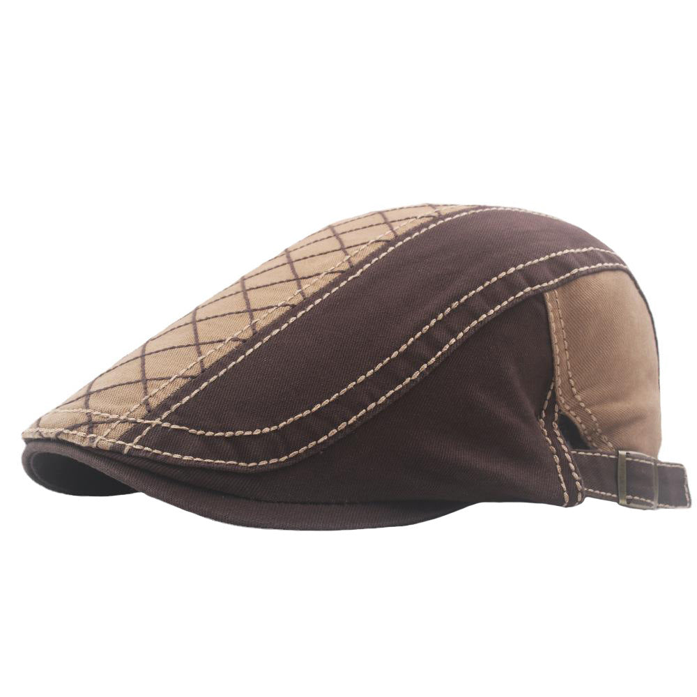 Plus Size Adjustable Color Matching Men's Newsboy Beret