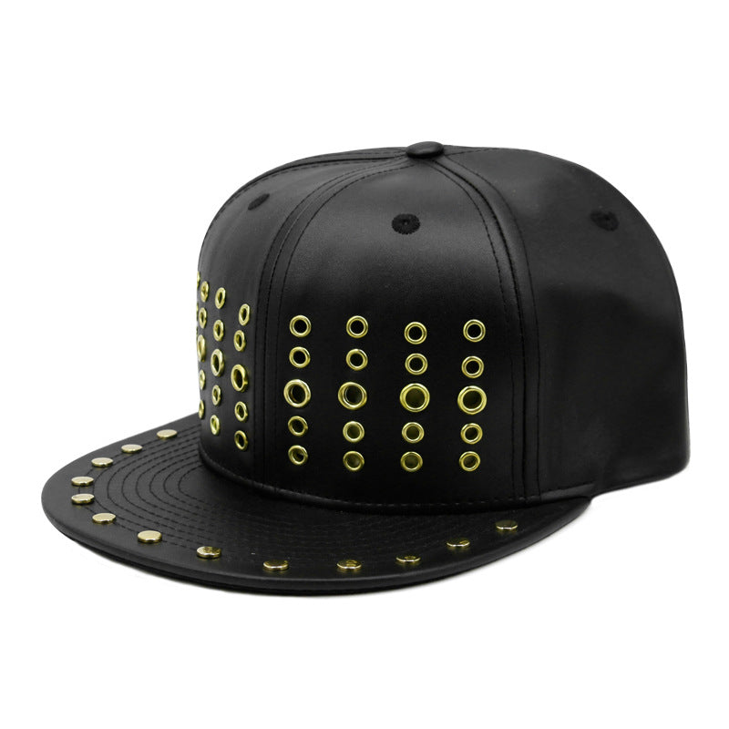 Round Hole Metal Rivet Hip Hop Baseball Cap